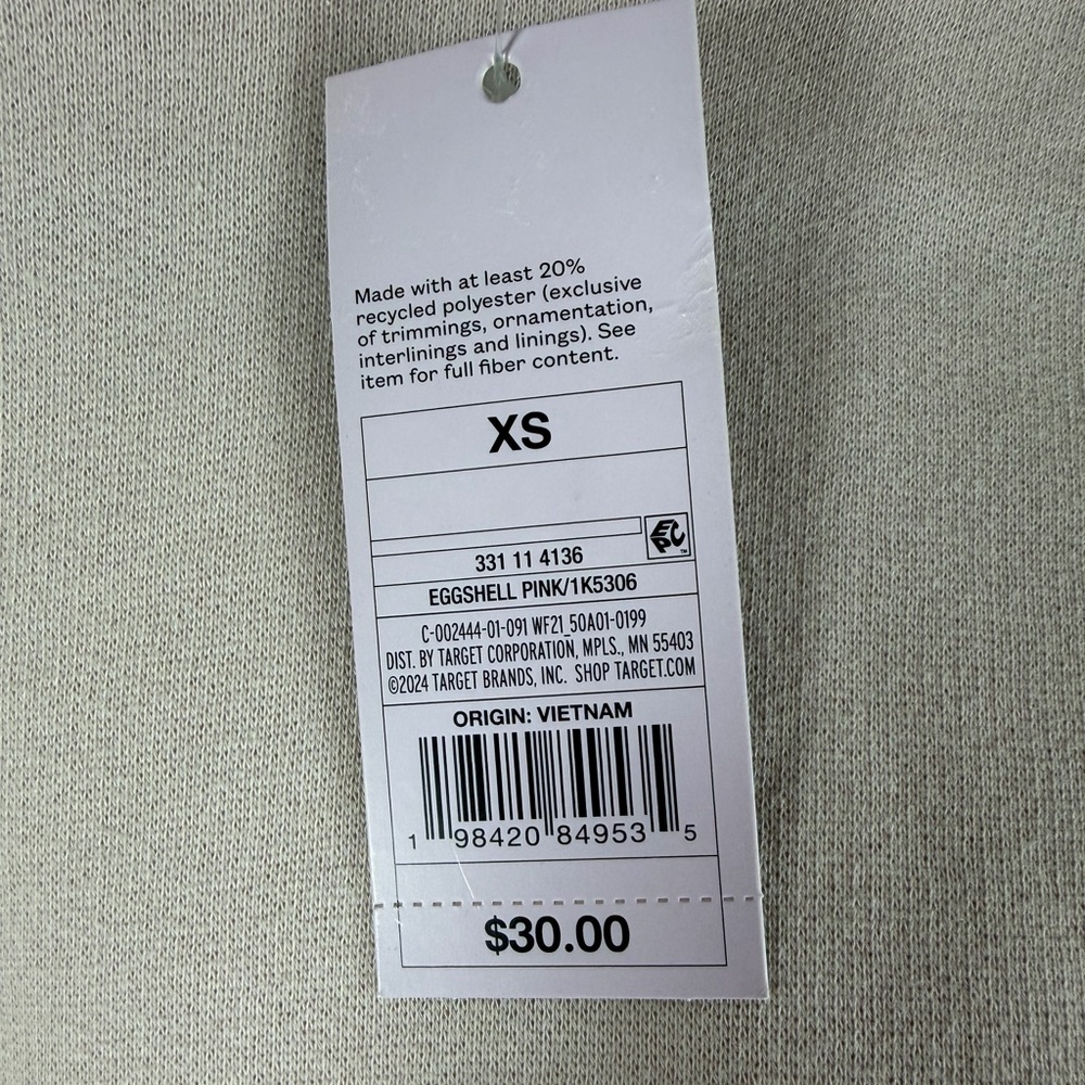 Wild Fable™ Women's Oversized Hooded Pullover Sweatshirt XS Pink Girl Intuition - Picture 7 of 10